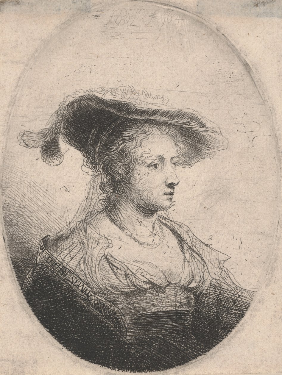 Vrouw in Ovaal door Ferdinand Bol