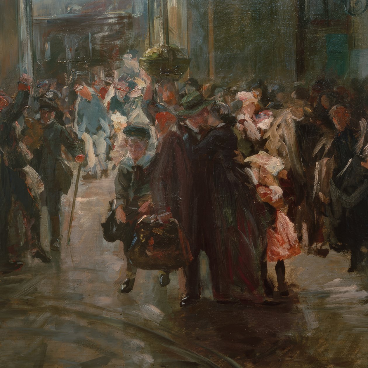 Op het station door Ferdinand Brutt
