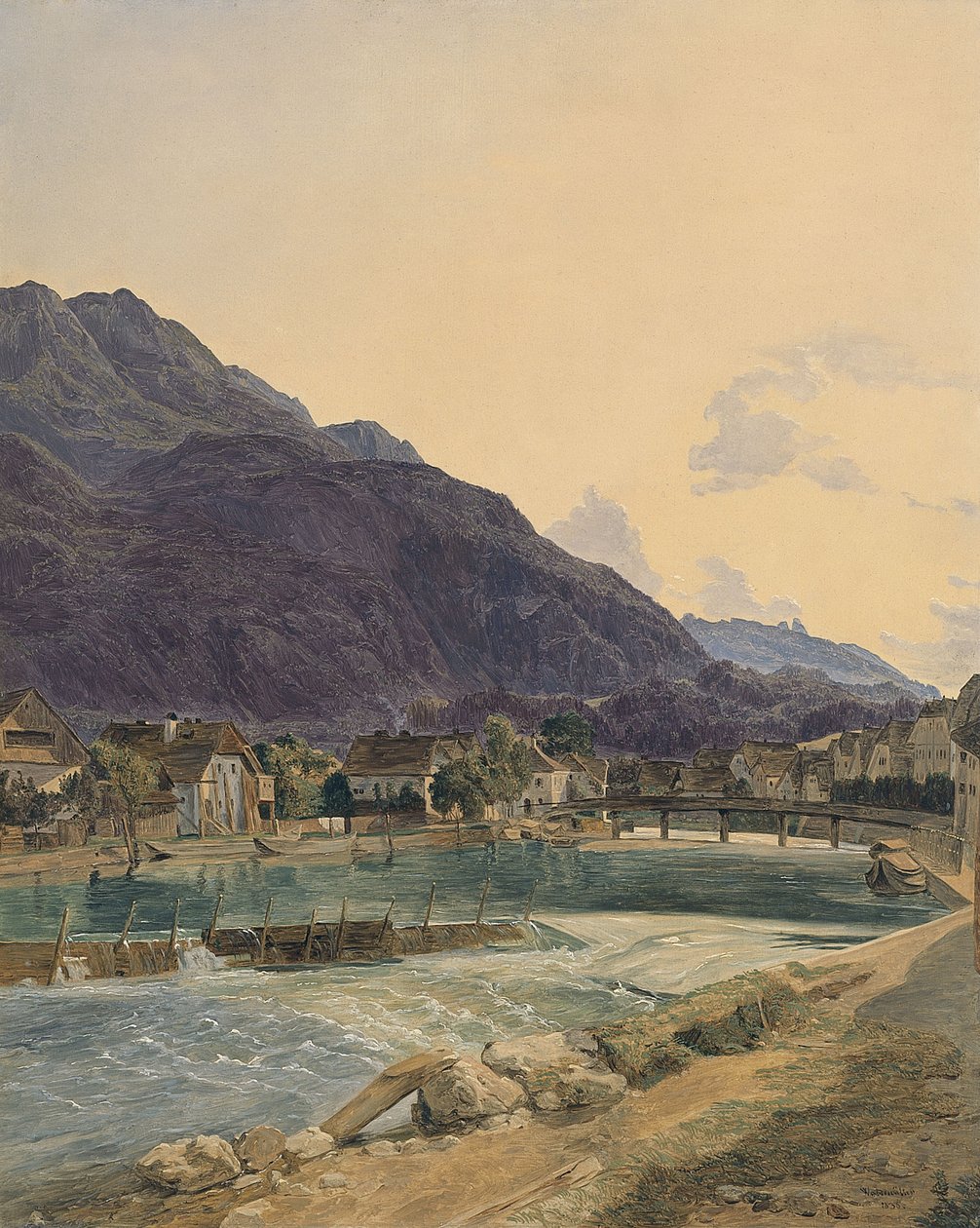 Bad Ischl door Ferdinand Georg Waldmuller