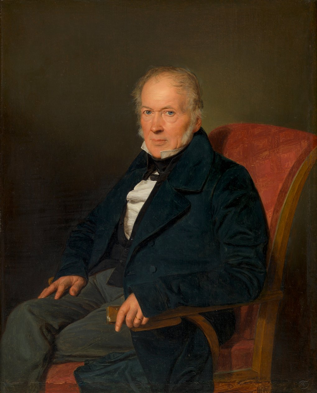 Johann Jakob Schwartz von Mohrenstern (fabrieksdirecteur en rentier) door Ferdinand Georg Waldmüller