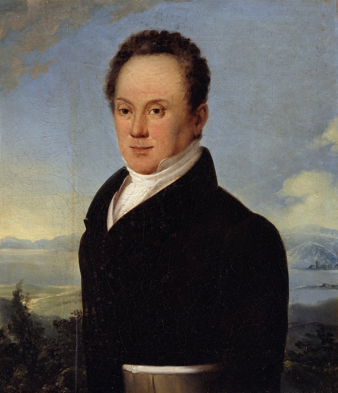 Portret van Janos von Szallopek door Ferdinand Georg Waldmüller