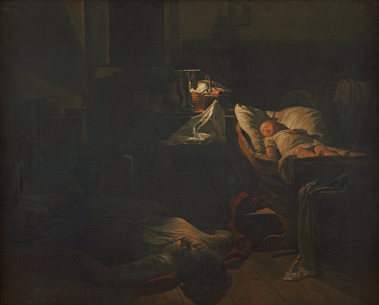 Uitgeputte kracht door Ferdinand Georg Waldmuller