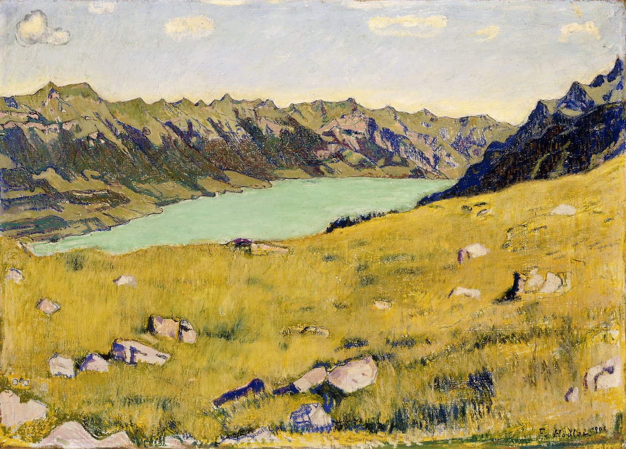 Der Brienzersee von Breitlauenen aus, 1906 door Ferdinand Hodler