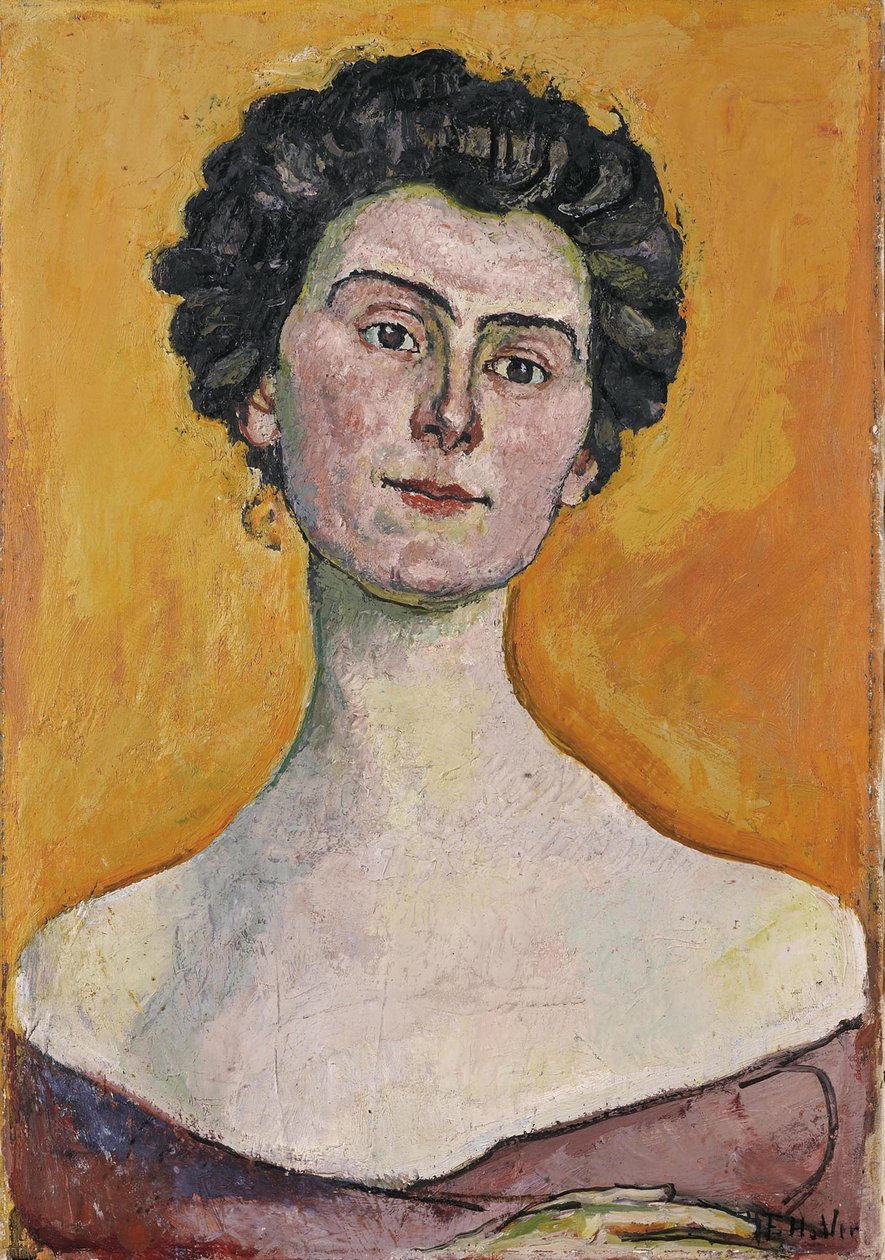 Portret van Clara Pasche-Battié, 1914 door Ferdinand Hodler