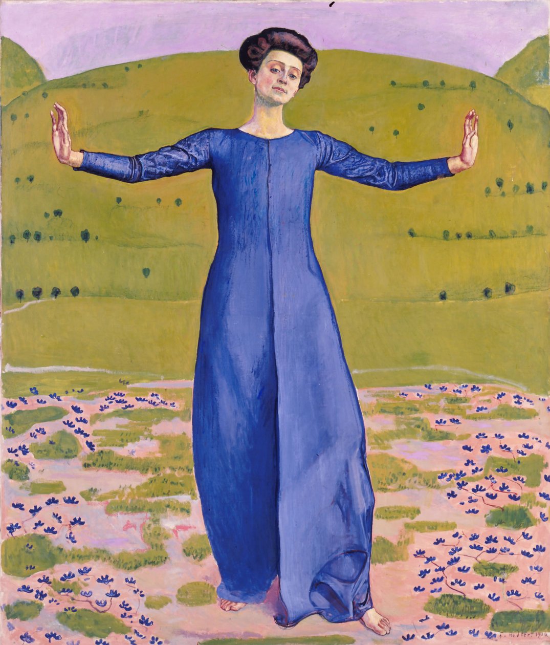 Lied van ver, 1906 door Ferdinand Hodler