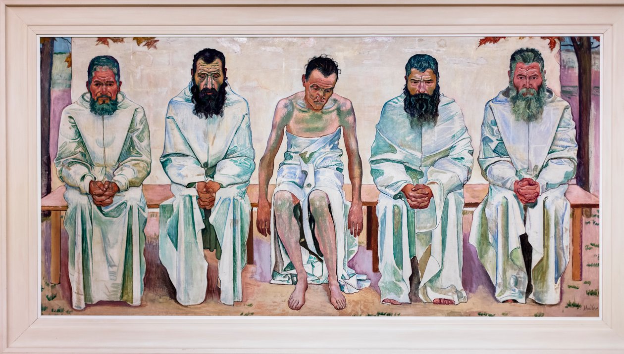 Moe van het leven, circa 1893 (olieverf op doek) door Ferdinand Hodler