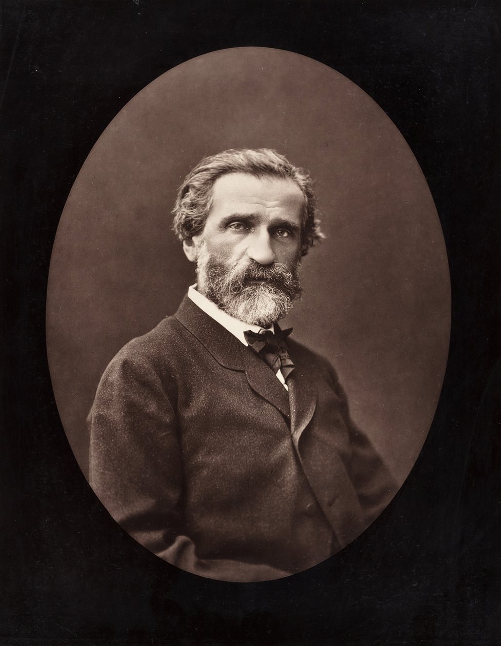 Giuseppe Verdi Italiaanse componist, 1813-1901, c. 1872 door Ferdinand J. Mulnier