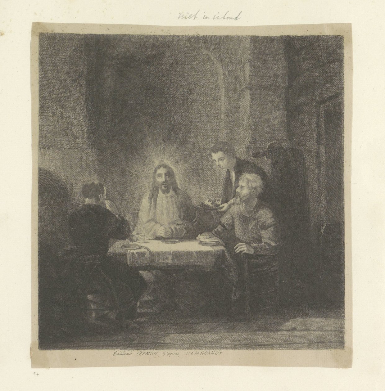 Maaltijd te Emmaüs door Ferdinand Lehman