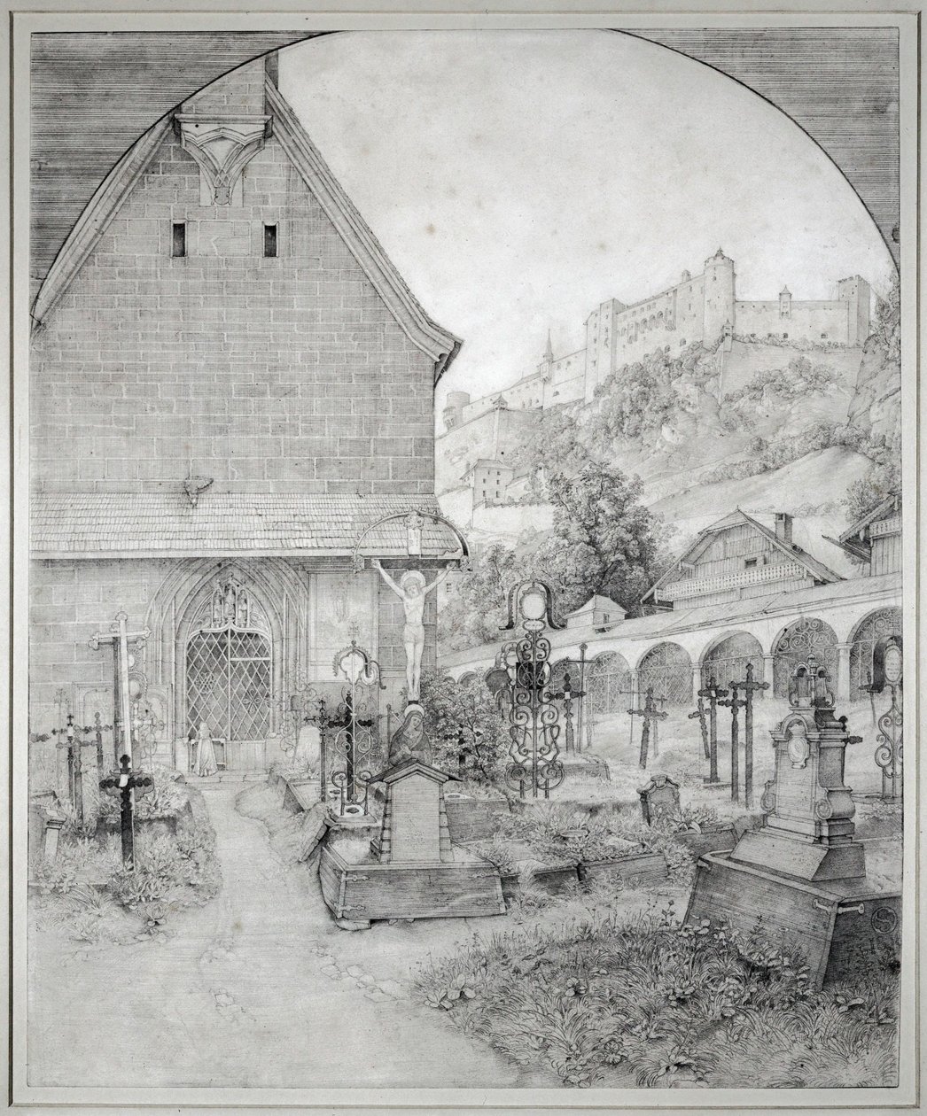 Sint-Pietersbegraafplaats in Salzburg, Oostenrijk ... door Ferdinand Olivier