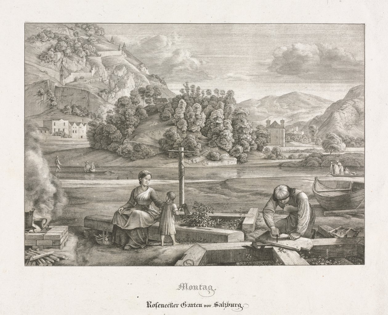 Zeven Uitzichten in Salzburg en Berchtesgaden: Maandag: Rosenecker Tuin Salzburg door Ferdinand Olivier