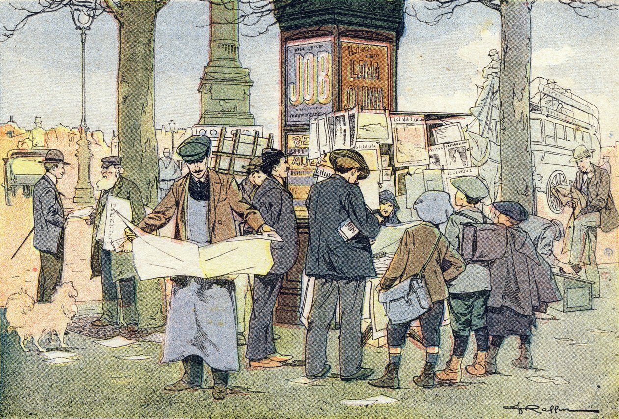 De kiosk heeft kranten, in Imagier de l