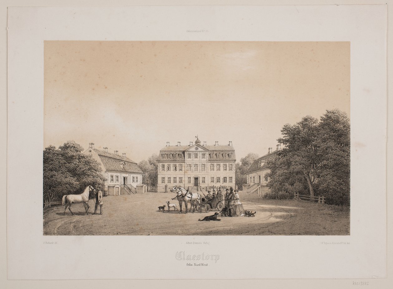 Claestorp vanuit het noordwesten door Ferdinand Richardt