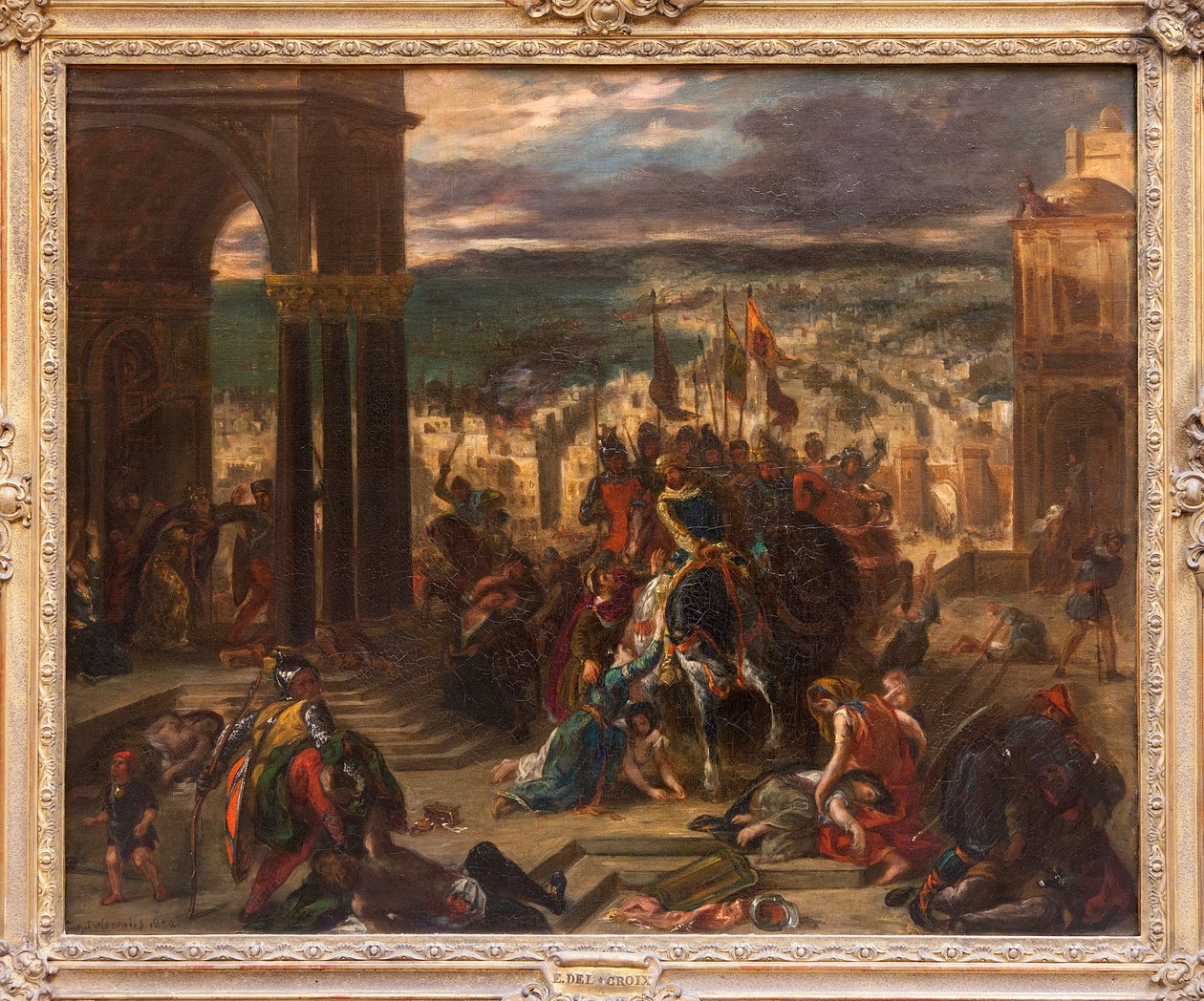 Inname van Constantinopel door de Kruisvaarders (detail) door Ferdinand Victor Eugene Delacroix