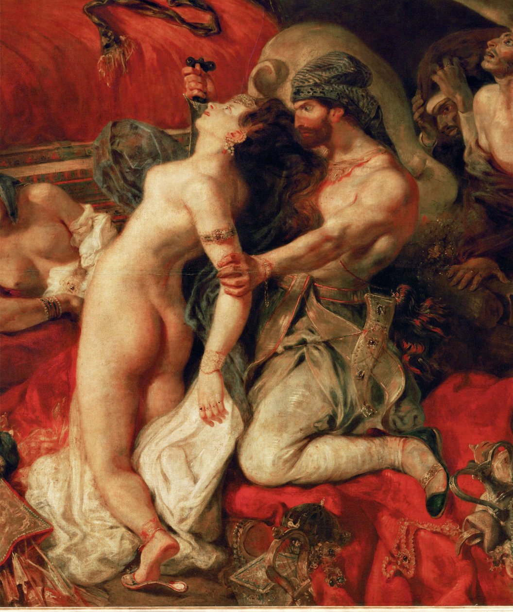 Dood van Sardanapal ... door Ferdinand Victor Eugene Delacroix