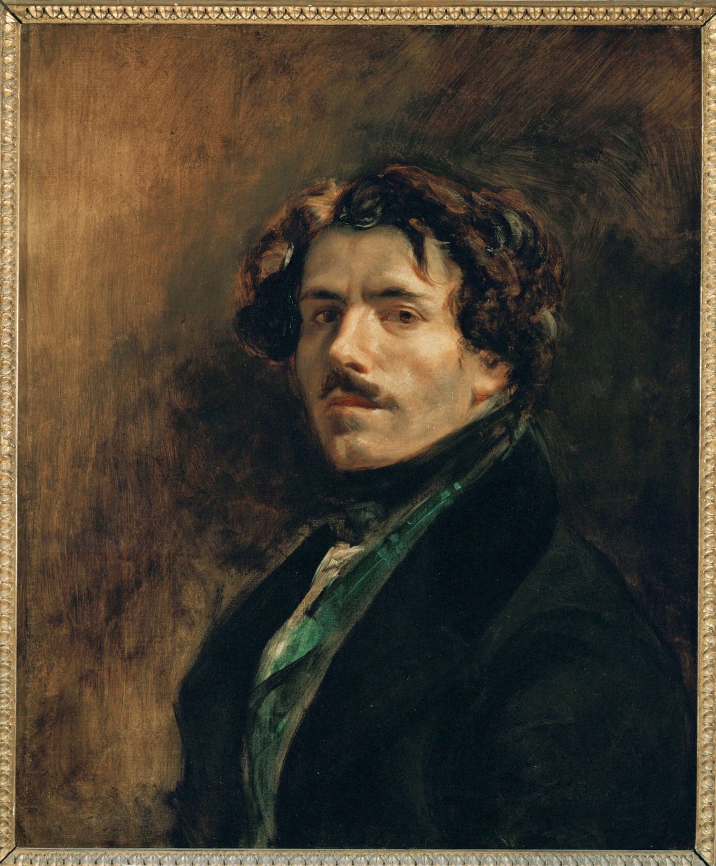 Delacroix, zelfportret ... door Ferdinand Victor Eugene Delacroix