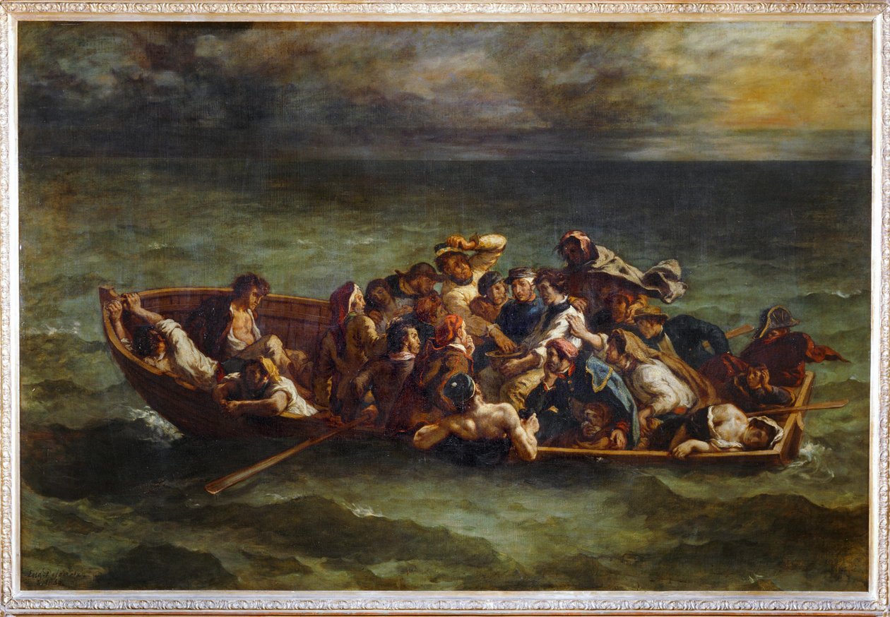 Le Naufrage de Don Juan - De Schipbreuk van Don Juan. Salon de 1841 ... door Ferdinand Victor Eugene Delacroix