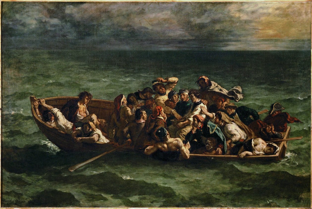 De schipbreuk van Don Juan Don Juan ... door Ferdinand Victor Eugene Delacroix
