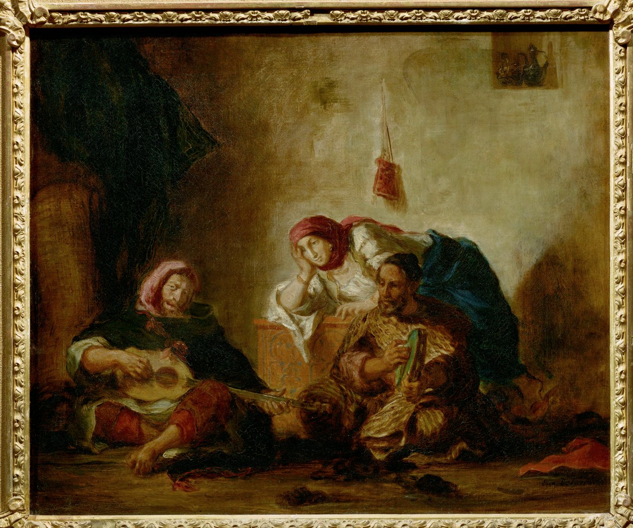 Muzikanten uit Mogador - Joodse muzikanten uit Mogador ... door Ferdinand Victor Eugene Delacroix
