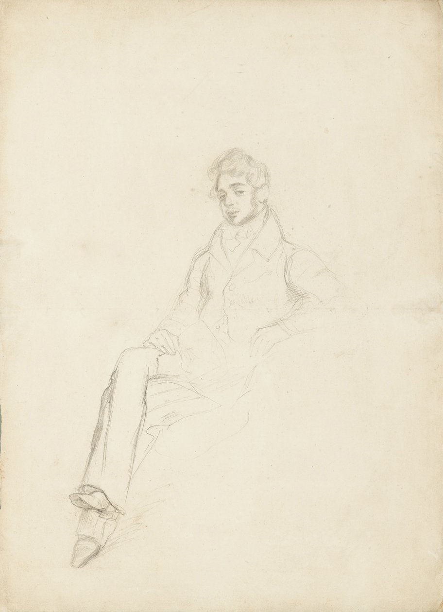 Portret van graaf Anatole Nikolaievich Demidov, 1e prins van San Donato 1812-1870, 1864 door Ferdinand Victor Eugene Delacroix