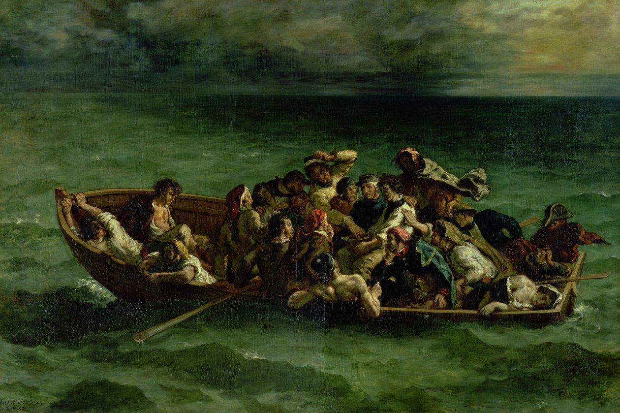 Het Schipbreuk van Don Juan door Ferdinand Victor Eugene Delacroix