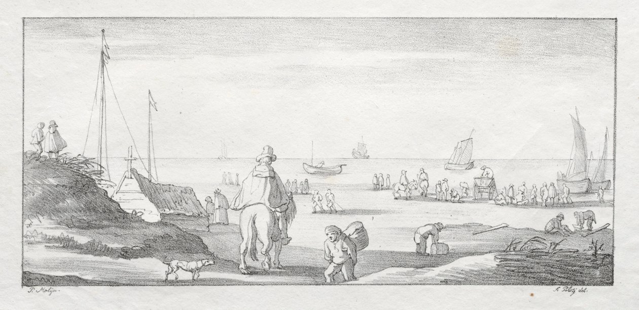 Langs een Nederlandse Kust door Ferdinand the Elder Piloty