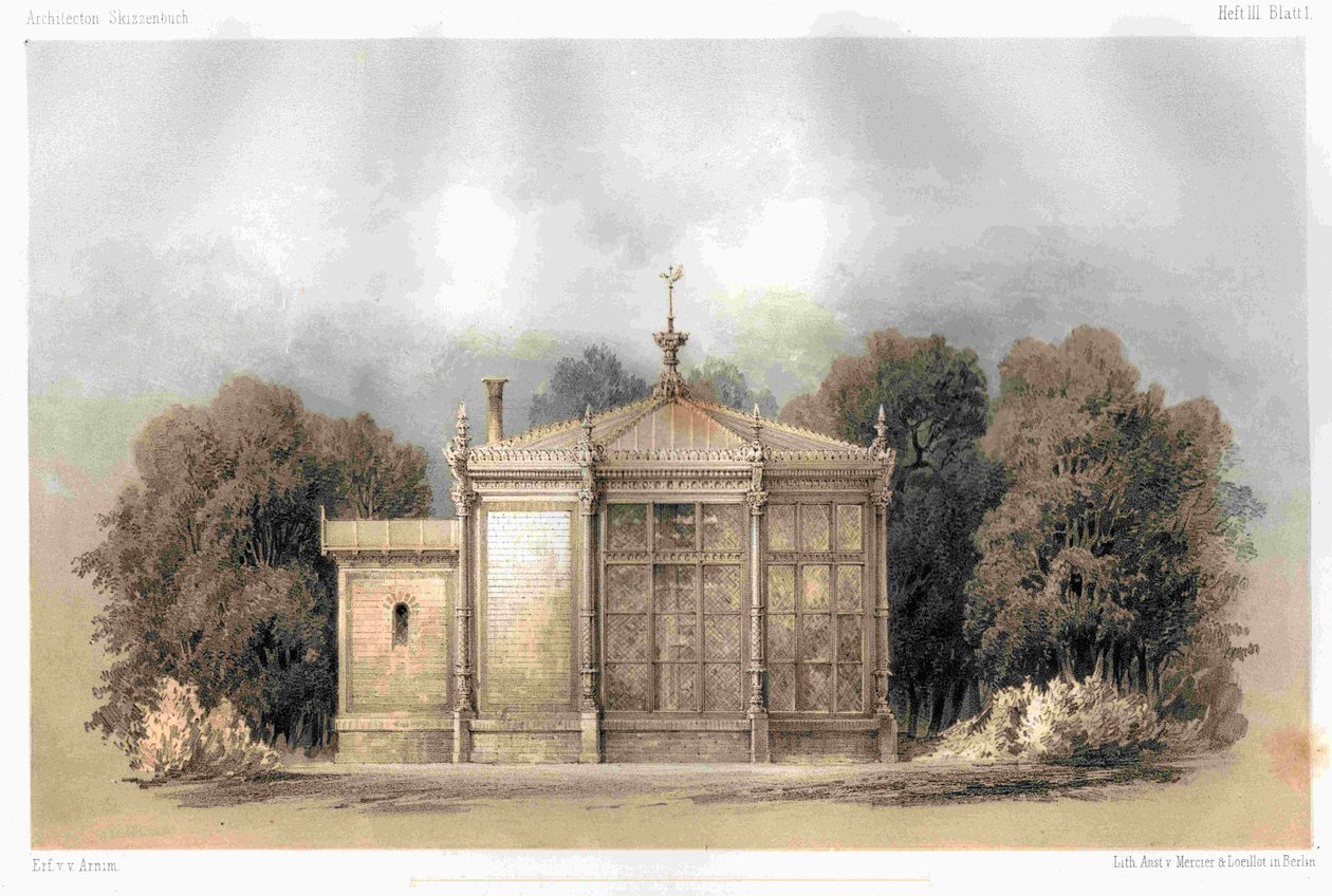 Berlijn Schloss Glienicke kanariehuis door Ferdinand von Arnim