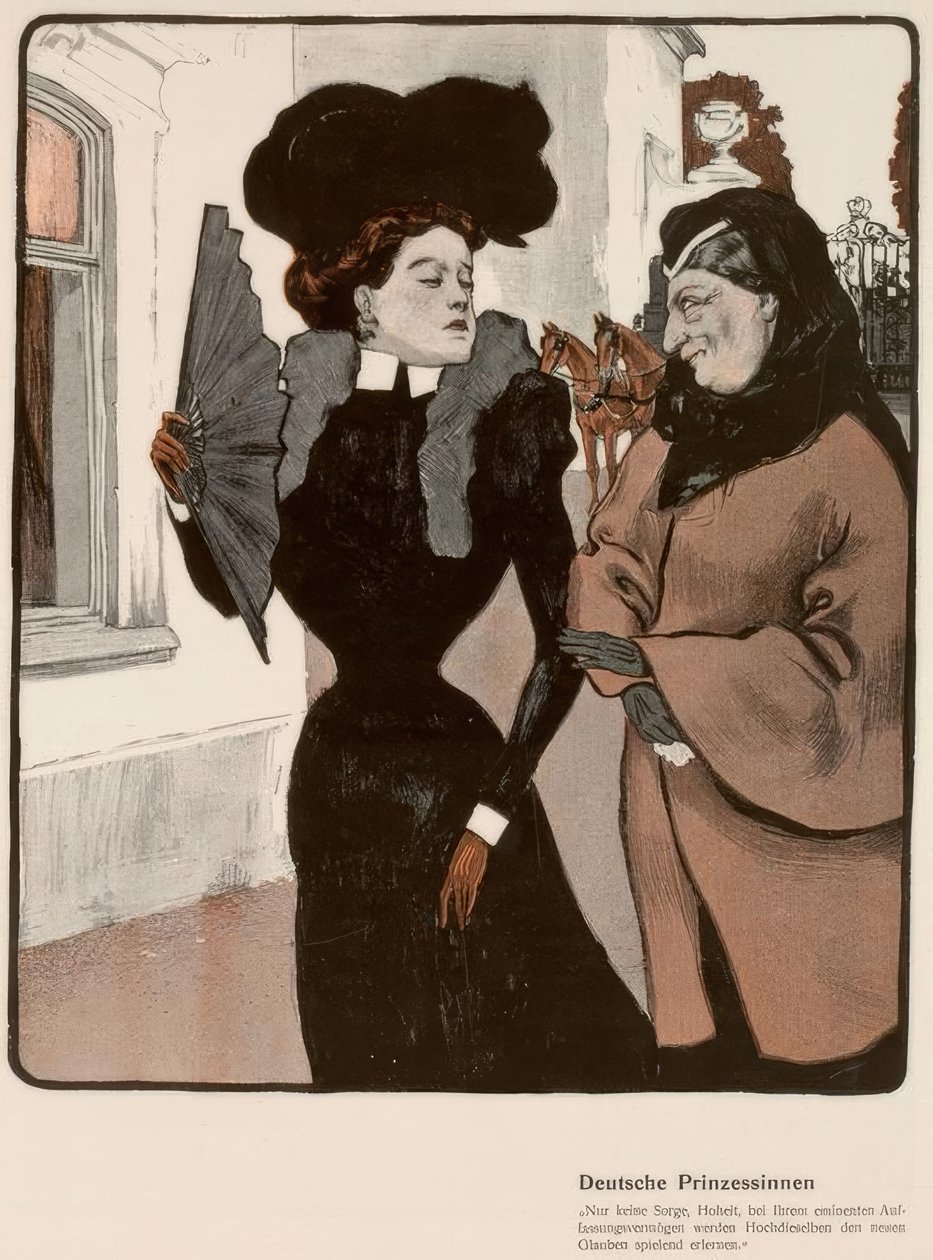 Duitse prinsessen door Ferdinand von Reznicek