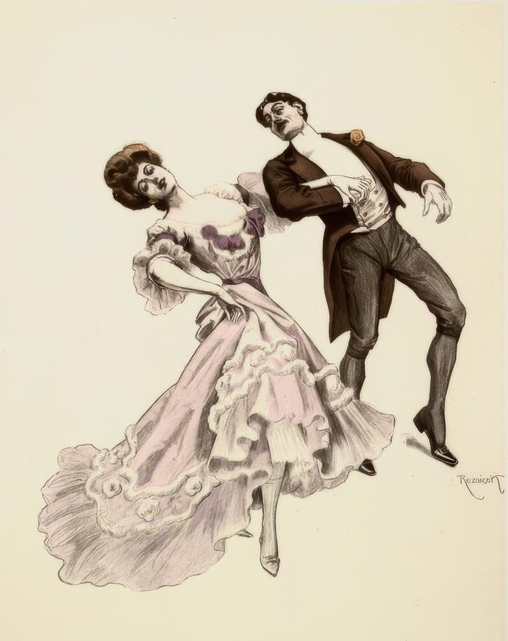 F. v. Reznicek, Cakewalk / uit: 6 Dansbeelden door Ferdinand von Reznicek