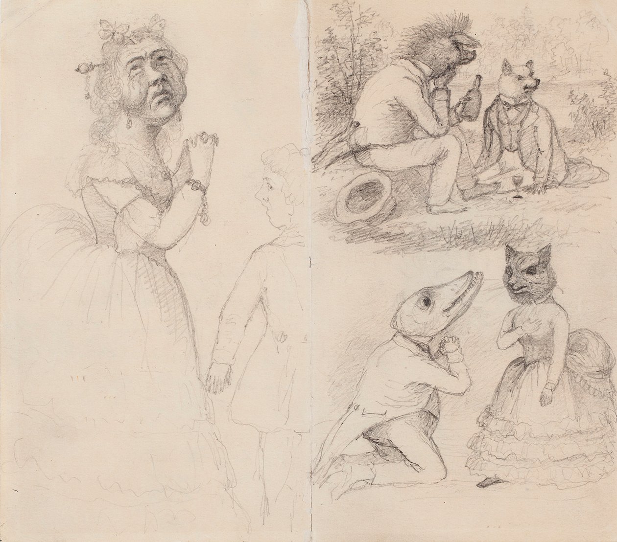 Karikaturen door Ferdinand von Wright