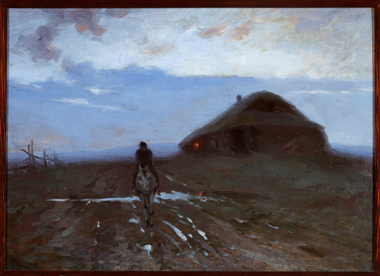 Een herberg langs de weg door Ferdynand Ruszczyc