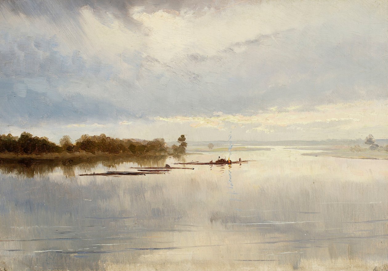 Rivierlandschap door Ferdynand Ruszczyc