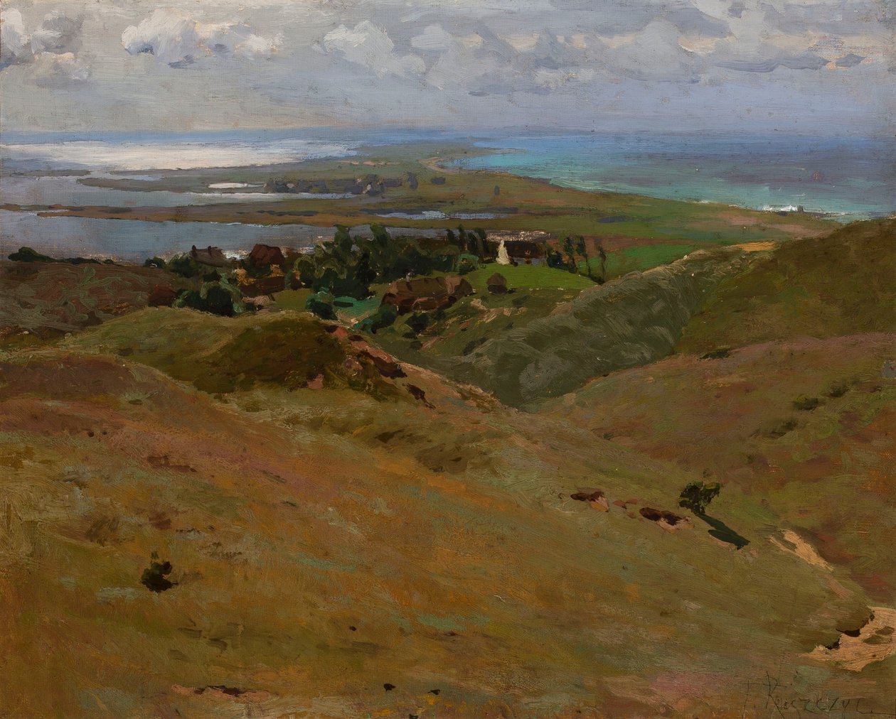 Landschap van Bornholm door Ferdynand Ruszczyc