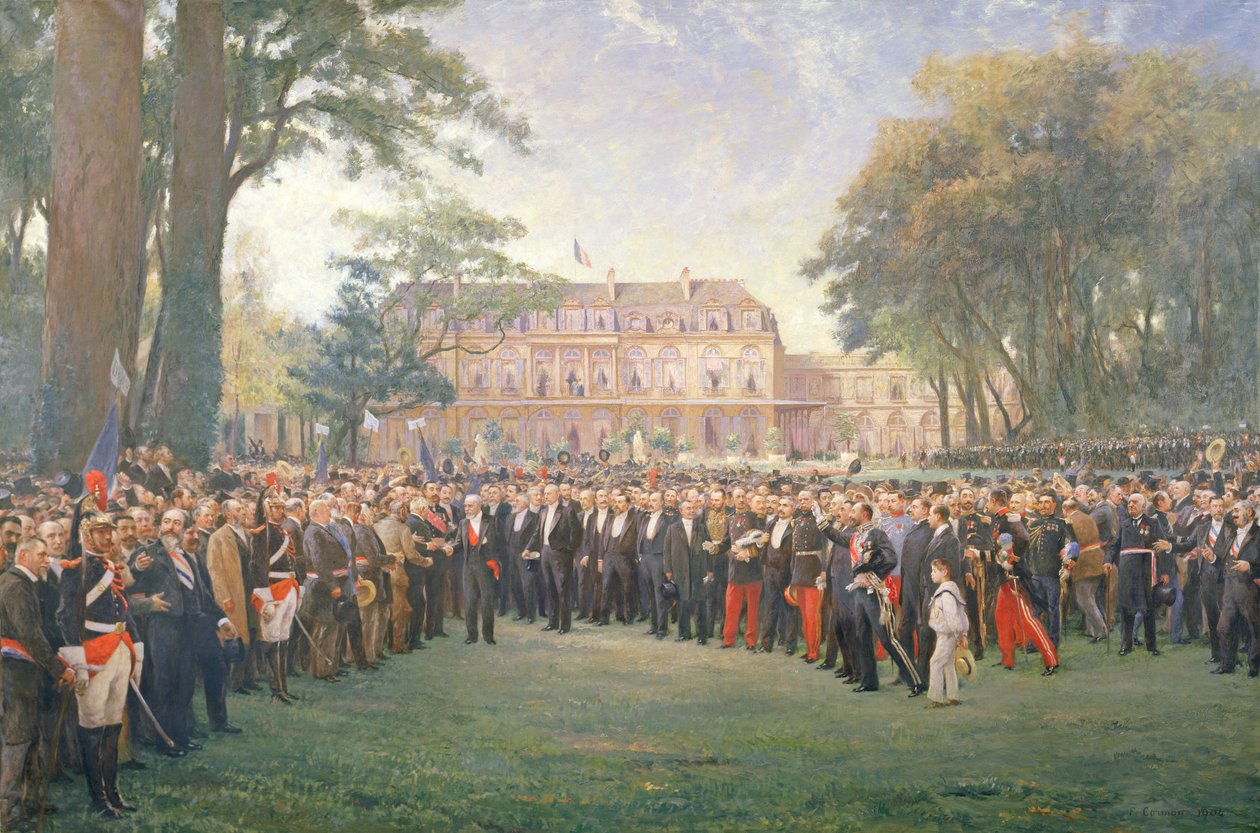Ontvangst van de Burgemeesters van Frankrijk in het Elysee Paleis, 22 september 1900, 1904 door Fernand Cormon