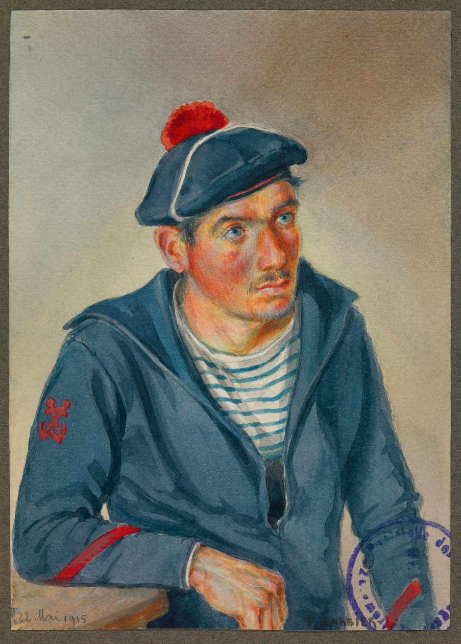 Een Bretonse zeeman, Gustrow door Fernand Barbier