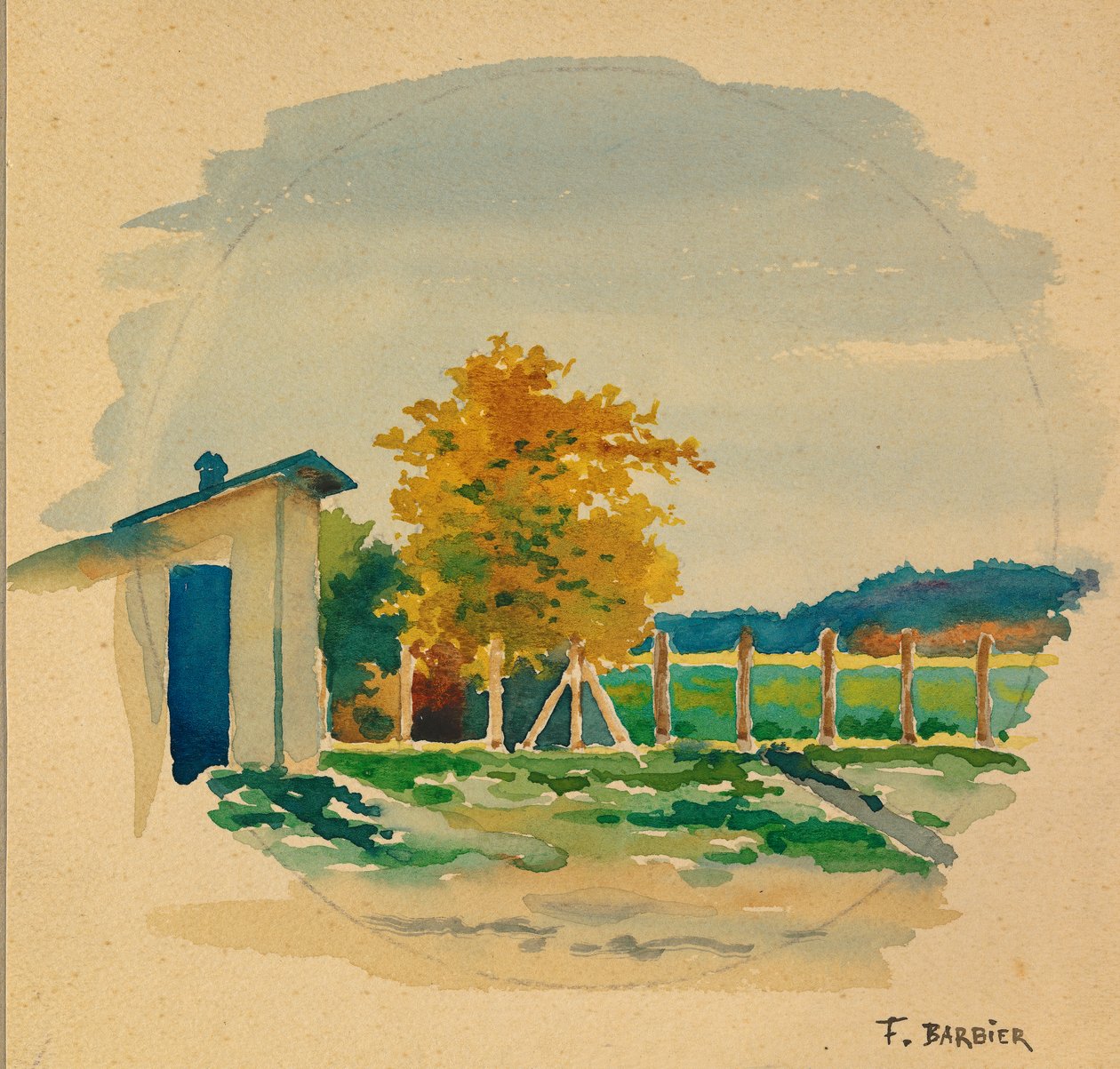 Kamp Gustrow door Fernand Barbier