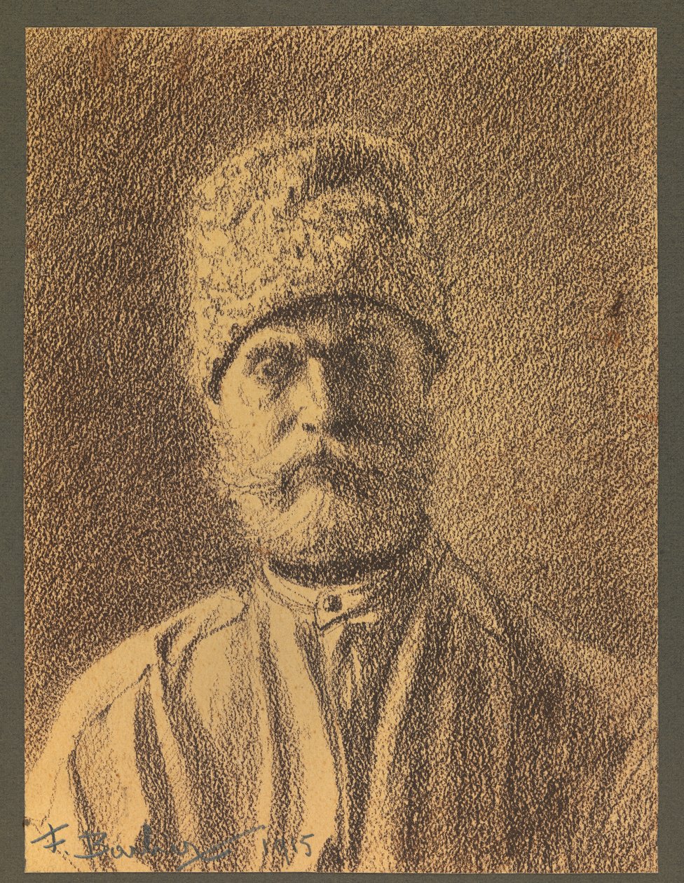 Portret van een Russische gevangene door Fernand Barbier