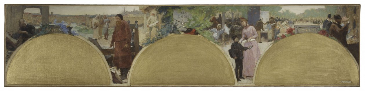 Schets voor het Hôtel de Ville de Paris: Histoire de l
