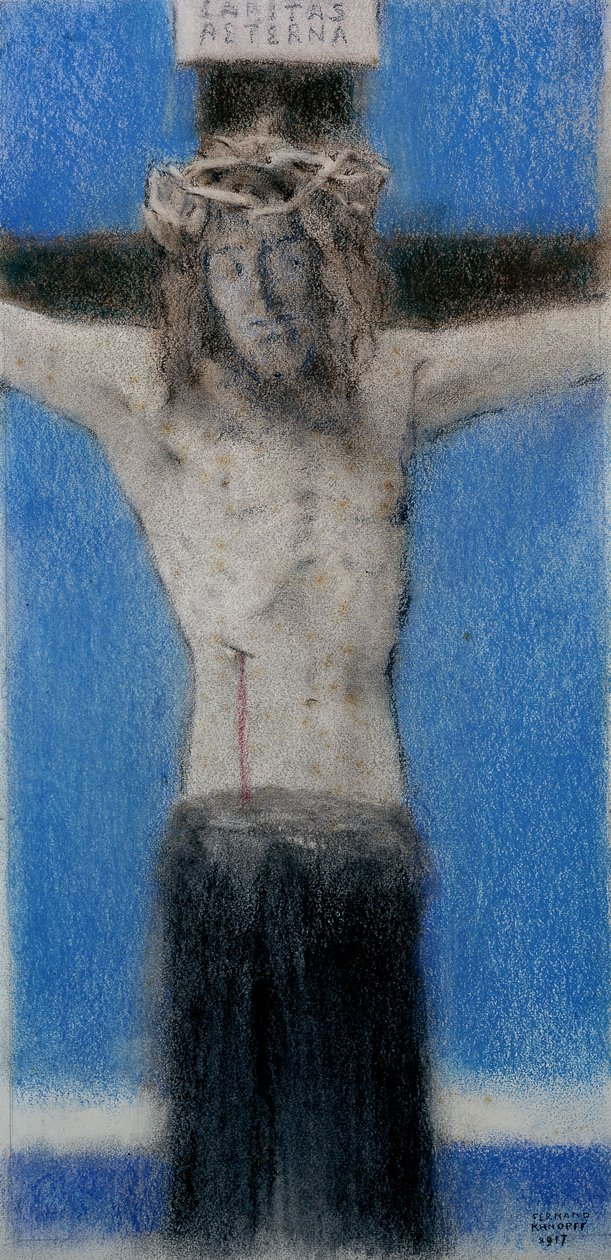 Ewige Nächstenliebe door Fernand Khnopff