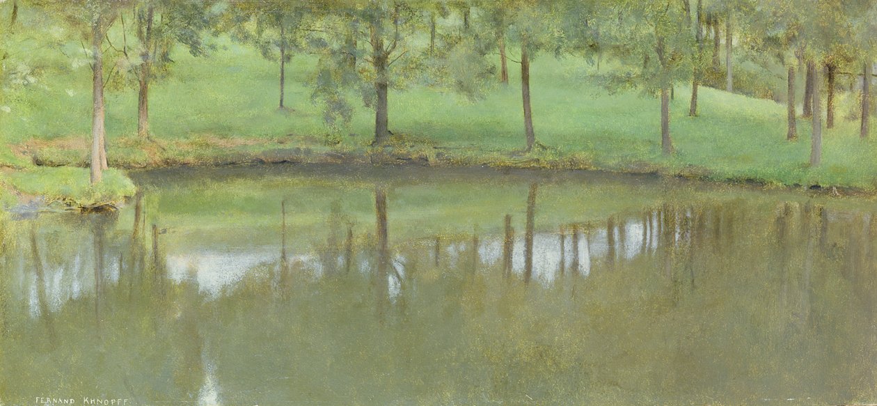 Fosset; Stil Water, ca. 1894 door Fernand Khnopff