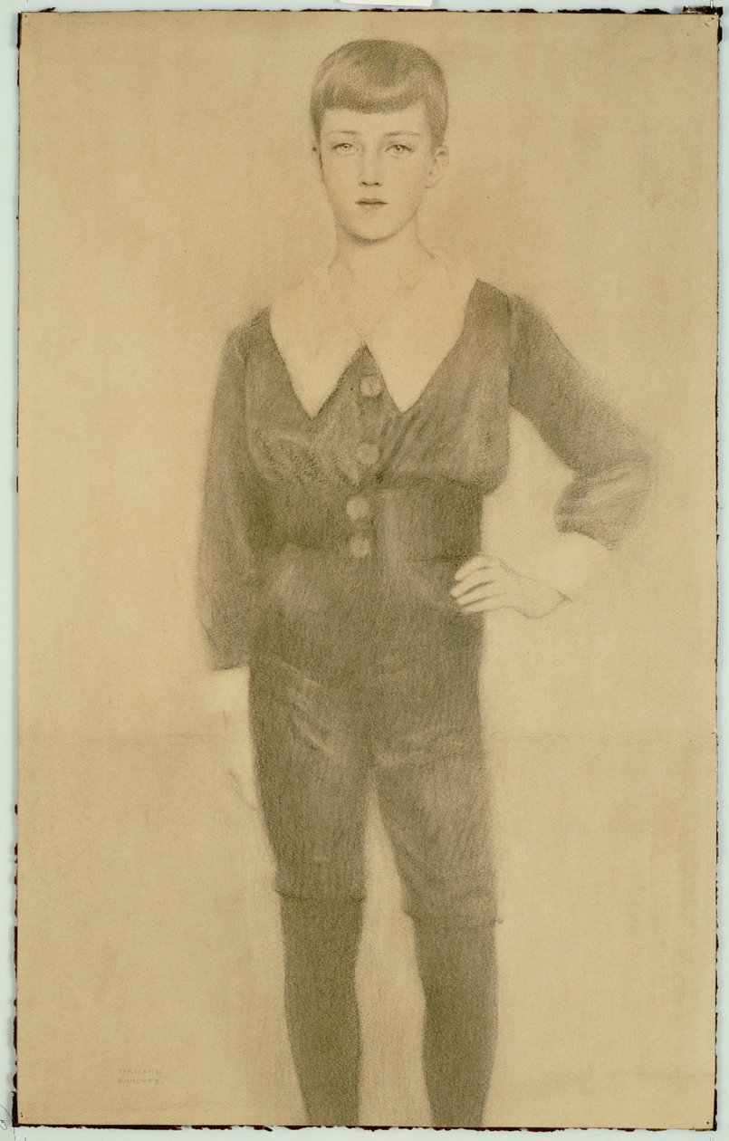 Prins Leopold van België, Hertog van Brabant, 1913 door Fernand Khnopff