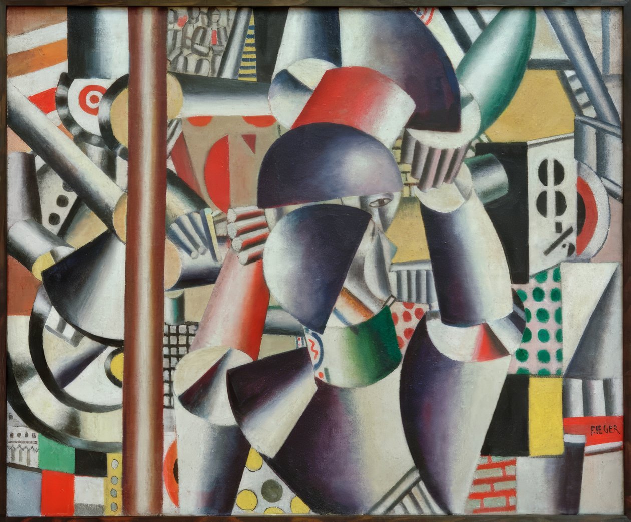 Acrobaten in het circus door Fernand Leger