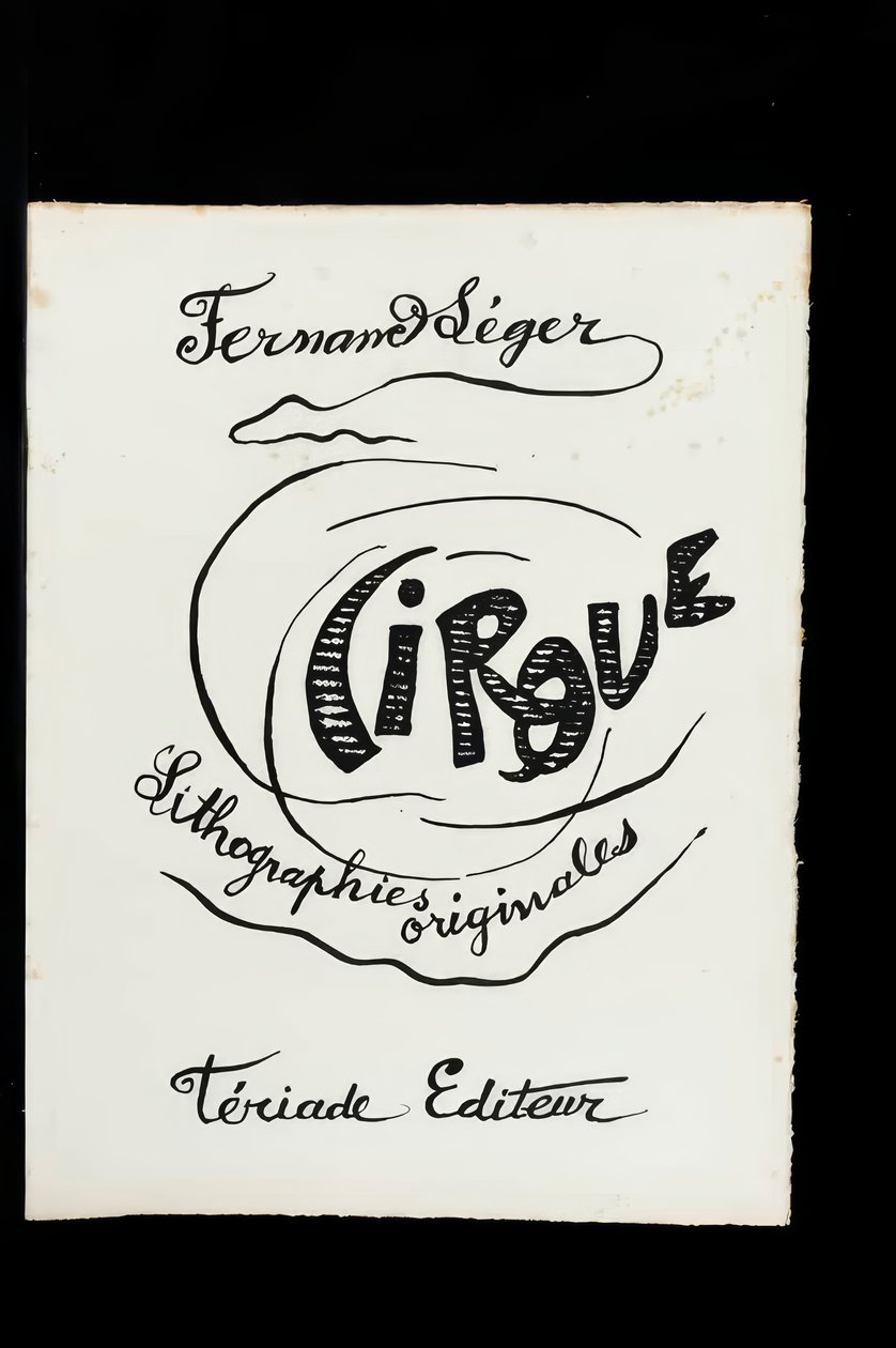 Cirque, titelpagina door Fernand Leger