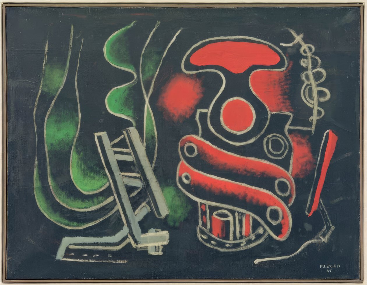Compositie met kurkentrekker door Fernand Leger