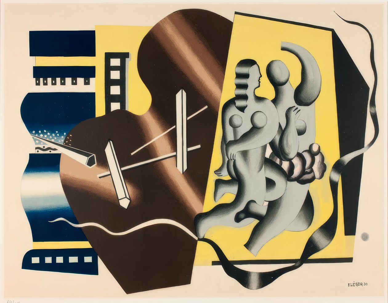 Compositie met twee dansers door Fernand Leger