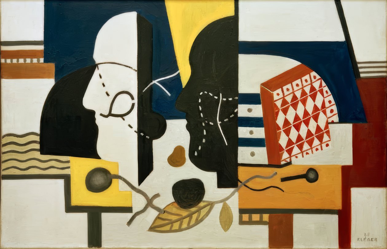 De twee profielen door Fernand Leger