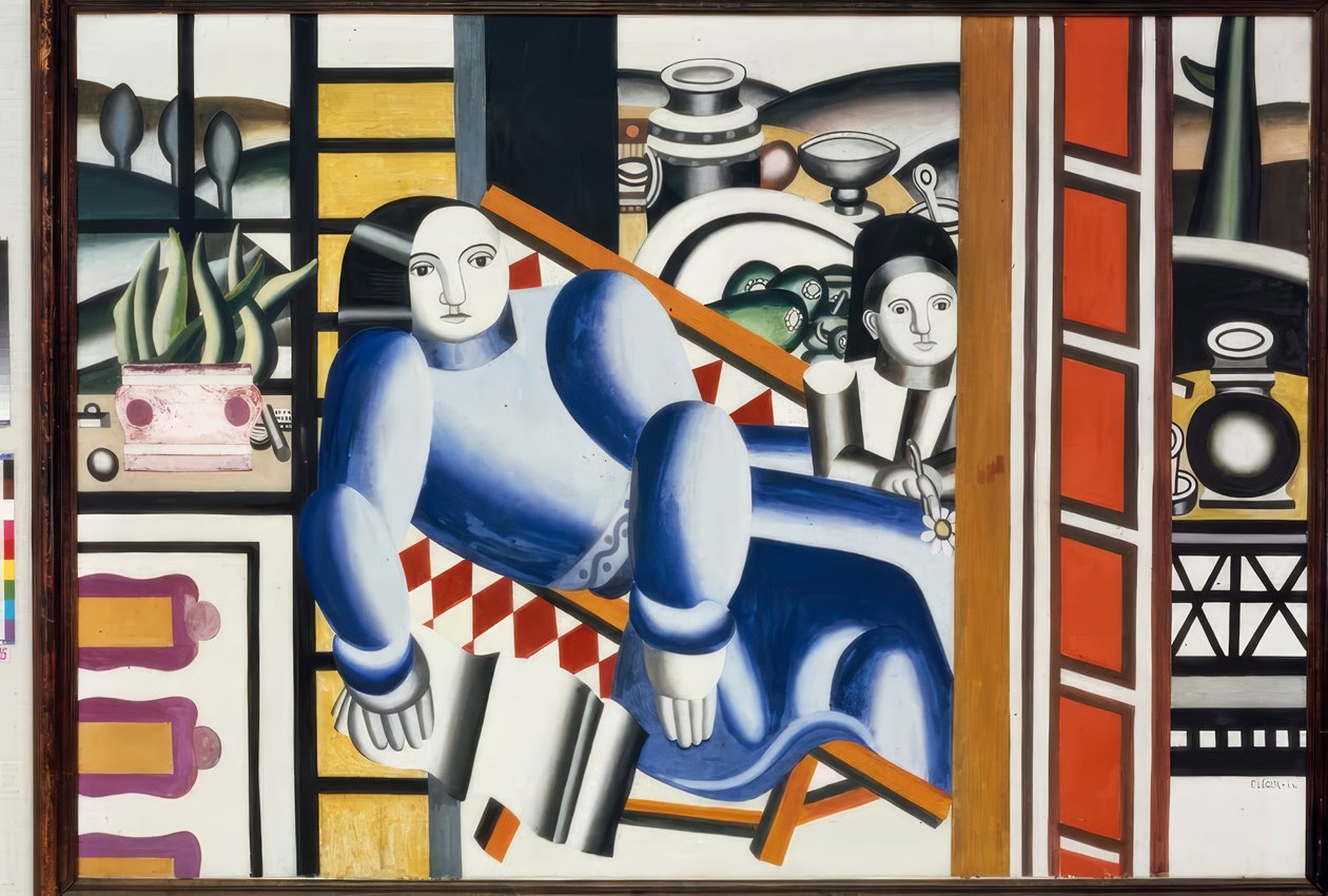 Vrouw met kind door Fernand Leger
