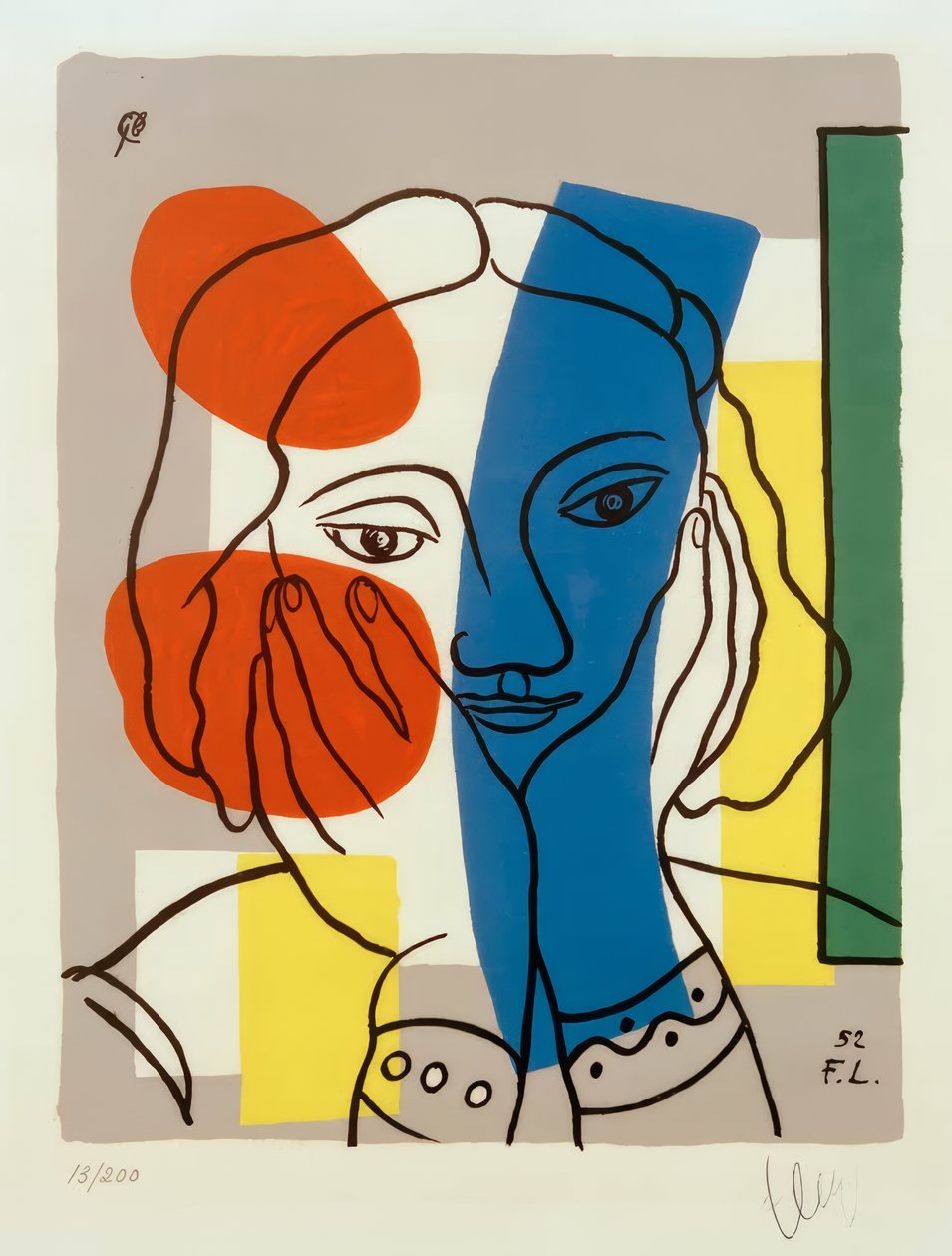 Frauenkopf von Fernand Leger
