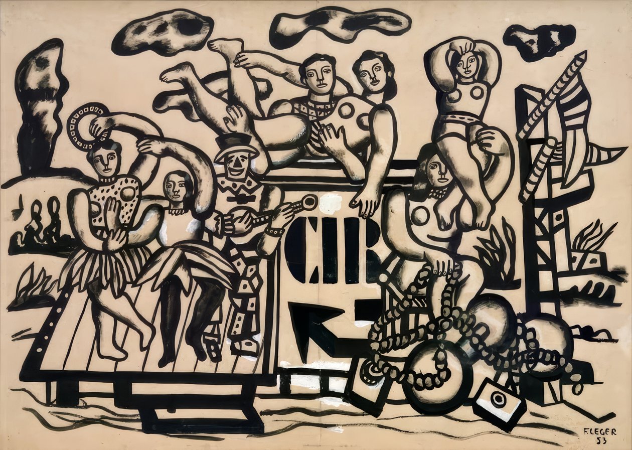 Grote parade door Fernand Leger