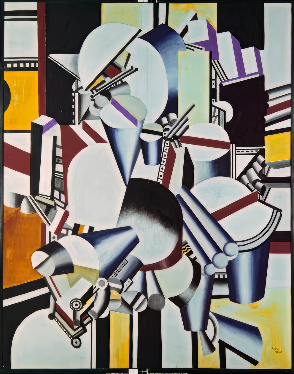 Mechanische elementen door Fernand Leger