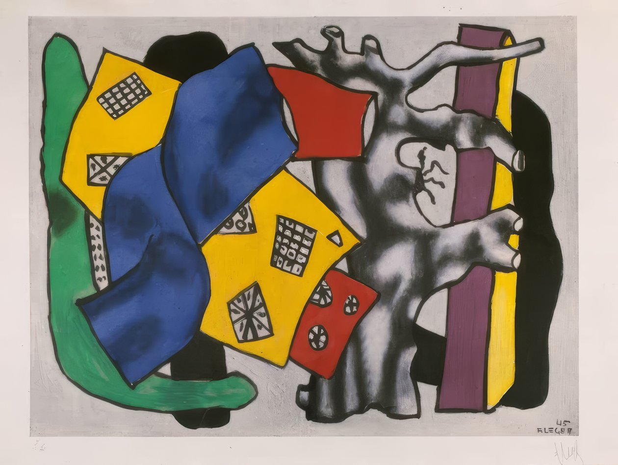 "Racines grises" (Grijze wortels) door Fernand Leger